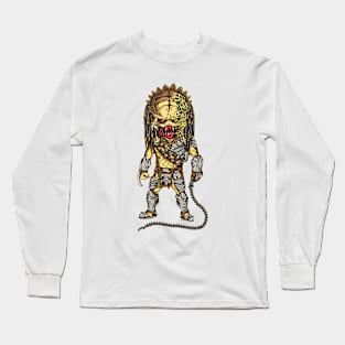 Wolf predator caricature full body Long Sleeve T-Shirt